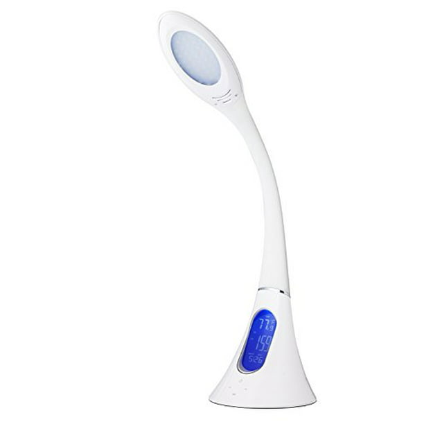 Built-In USB Charging Port 6-Level Dimmer Blue EROS Foldable Dimmable LED Desk Lamp with Easy Touch Operation 
